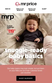Mr Price : Snuggle-Ready Baby Basics (Request Valid Date From Retailer)