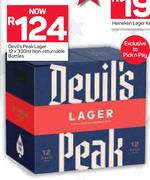 Devil's Peak Lager (Non Returnable Bottles)-12x330ml