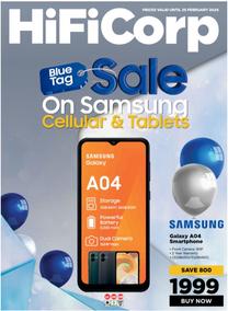 HiFi Corp : Blue Tag Sale On Samsung Cellular & Tablets (26 January - 25 February 2024)