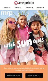 Mr Price : Catch Sun Feels (Request Valid Date From Retailer)