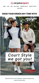 Mr Price Sport : Court Style (Request Valid Date From Retailer)