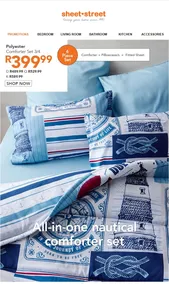 Sheet Street : All-In-One Nautical Comforter Set (Request Valid Date From Retailer)