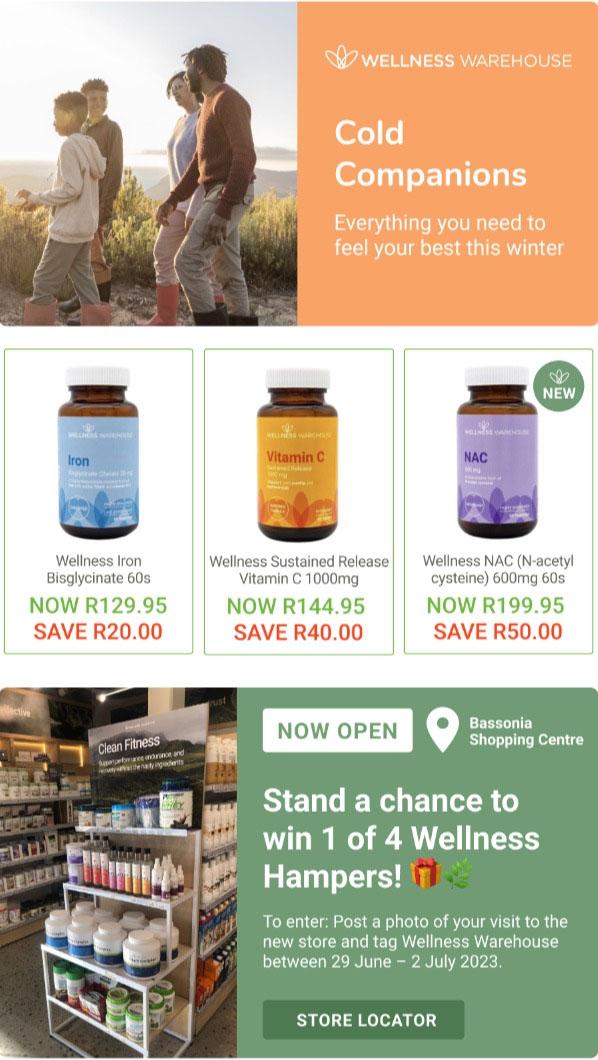 Wellness Warehouse Cold Companions (Request Valid Date From Retailer