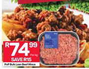 PnP Bulk Lean Beef Mince-Per Kg