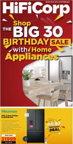 HiFi Corp : The Big 30 Birthday Sale With Home Appliances (18 October - 22 October 2023)