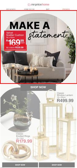 Mr Price Home : Make A Statement (Request Valid Date From Retailer), page 1