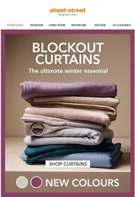 Sheet Street : Blockout Curtains (Request Valid Date From Retailer)