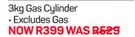 Cadac 3Kg Gas Cylinder Excluding Gas