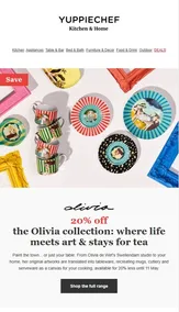 Yuppiechef : 20% Off The Olivia Collection (Request Valid Date From Retailer)