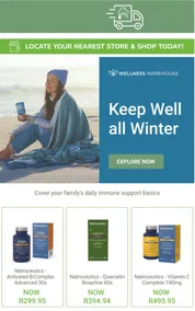 Wellness Warehouse : Keep Well All Winter (Request Valid Date From Retailer)