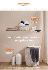Sheet Street : Your Bathroom Deserves An Update Too (Request Valid Date From Retailer)
