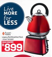 russell hobbs red breakfast pack