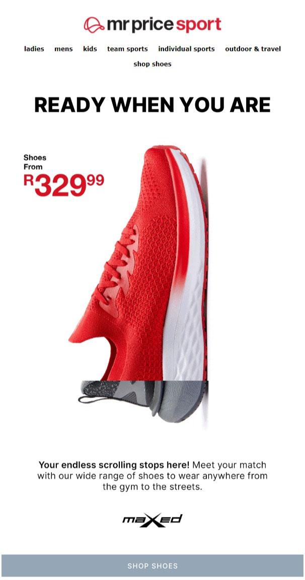 Mr Price Sport : Upgrade Your Game (Request Valid Date From