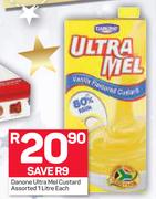 Danone Ultra Mel Custard-1Ltr Each
