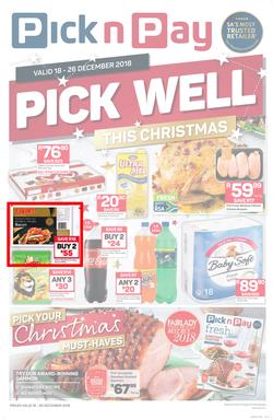 Pick n Pay Western Cape : Pick Well This Christmas (18 Dec - 26 Dec 2018), page 1