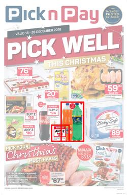 Pick n Pay Western Cape : Pick Well This Christmas (18 Dec - 26 Dec 2018), page 1