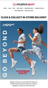 Mr Price Sport : Go Beyond (Request Valid Date From Retailer)