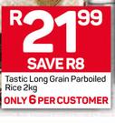 Tastic Long Grain Parboiled Rice-2Kg
