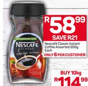 Nescafe Classic Instant Coffee Assorted-200g Each