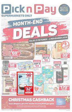 Pick n Pay  KZN : Month-End Deals (21 Oct - 03 Nov 2019), page 1