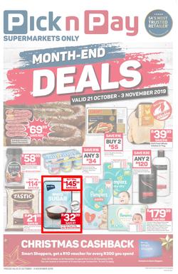 Pick n Pay  KZN : Month-End Deals (21 Oct - 03 Nov 2019), page 1