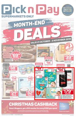 Pick n Pay  KZN : Month-End Deals (21 Oct - 03 Nov 2019), page 1