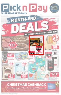 Pick n Pay  KZN : Month-End Deals (21 Oct - 03 Nov 2019), page 1