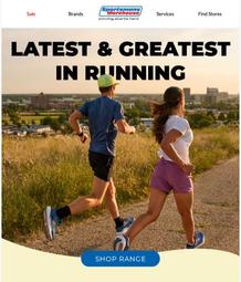 Sportsmans Warehouse : Latest & Greatest In Running (Request Valid Date From Retailer)