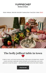 Yuppiechef : The Holly Jolliest Table In Town (Request Valid Date From Retailer)