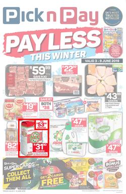 Pick n Pay KZN : Pay Less This Winter (03 Jun - 09 Jun 2019), page 1