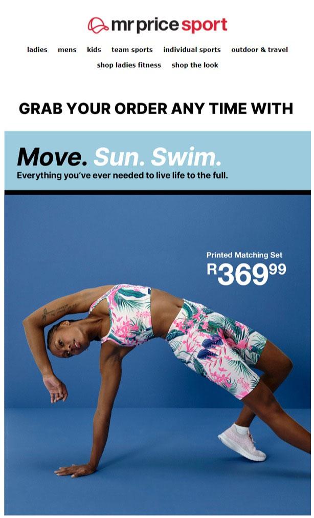 Mr Price Sport Move. Sun. Swim (Request Valid Date From Retailer) — m
