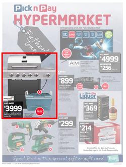 Pick n Pay Hyper : Father's Day Gifting (04 Jun - 17 Jun 2018), page 1