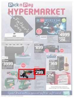 Pick n Pay Hyper : Father's Day Gifting (04 Jun - 17 Jun 2018), page 1