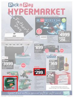 Pick n Pay Hyper : Father's Day Gifting (04 Jun - 17 Jun 2018), page 1