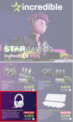 Incredible Connection : All Star Gaming With Logitech (23 March - 31 March 2023), page 1