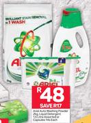 Ariel Auto Washing Powder 2Kg, Liquid Detergent 1.5Ltr Or Capsules 14's-Each