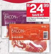 PnP Back Or Streaky Bacon-200g Each
