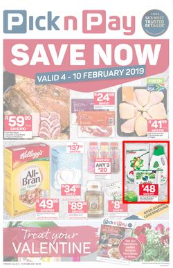 Pick n Pay  Gauteng, Free State, North West, Mpumalanga, Limpopo and Northern Cape : Save Now (04 Feb - 10 Feb 2019), page 1
