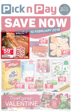 Pick n Pay  Gauteng, Free State, North West, Mpumalanga, Limpopo and Northern Cape : Save Now (04 Feb - 10 Feb 2019), page 1