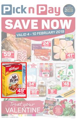 Pick n Pay  Gauteng, Free State, North West, Mpumalanga, Limpopo and Northern Cape : Save Now (04 Feb - 10 Feb 2019), page 1