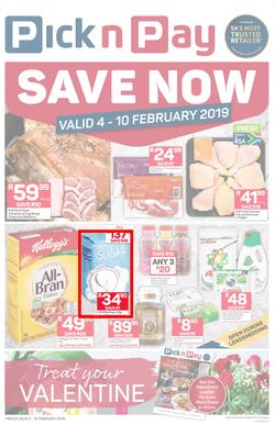 Pick n Pay  Gauteng, Free State, North West, Mpumalanga, Limpopo and Northern Cape : Save Now (04 Feb - 10 Feb 2019), page 1