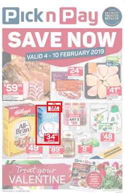 Pick n Pay  Gauteng, Free State, North West, Mpumalanga, Limpopo and Northern Cape : Save Now (04 Feb - 10 Feb 2019), page 1