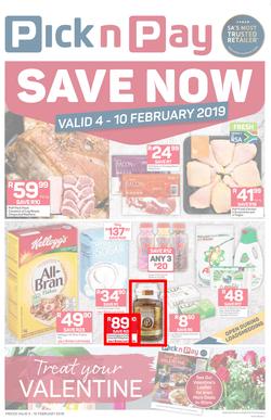 Pick n Pay  Gauteng, Free State, North West, Mpumalanga, Limpopo and Northern Cape : Save Now (04 Feb - 10 Feb 2019), page 1