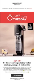 Yuppiechef : 25% Off Sodastream's Sparkling Water Makers (25 February - 26 February 2025)