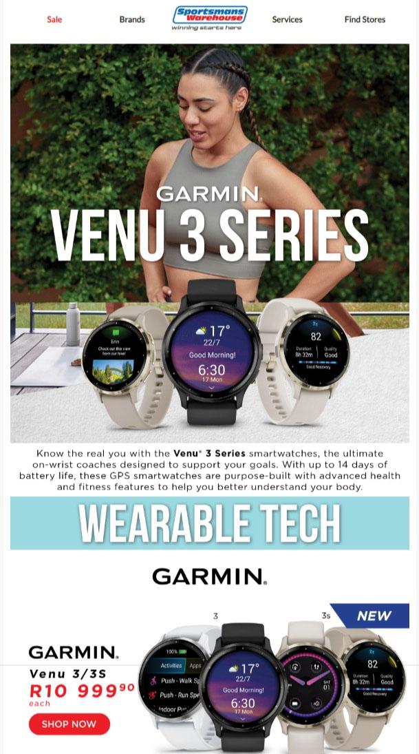 Garmin watches sportsmans online warehouse