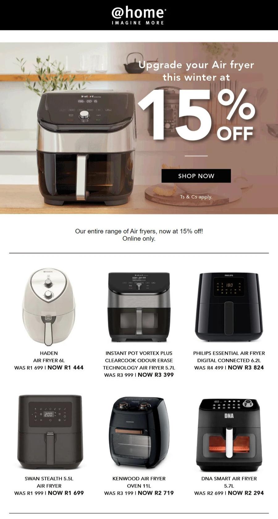 Shoprite air deals fryer