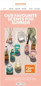 Sheet Street : Scents For Summer (Request Valid Date From Retailer)