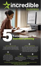 Incredible Connection : 5 Considerations For Business Printing (01 February - 19 February 2024)