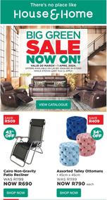 House & Home : Big Green Sale Now On (20 March - 01 April 2024)