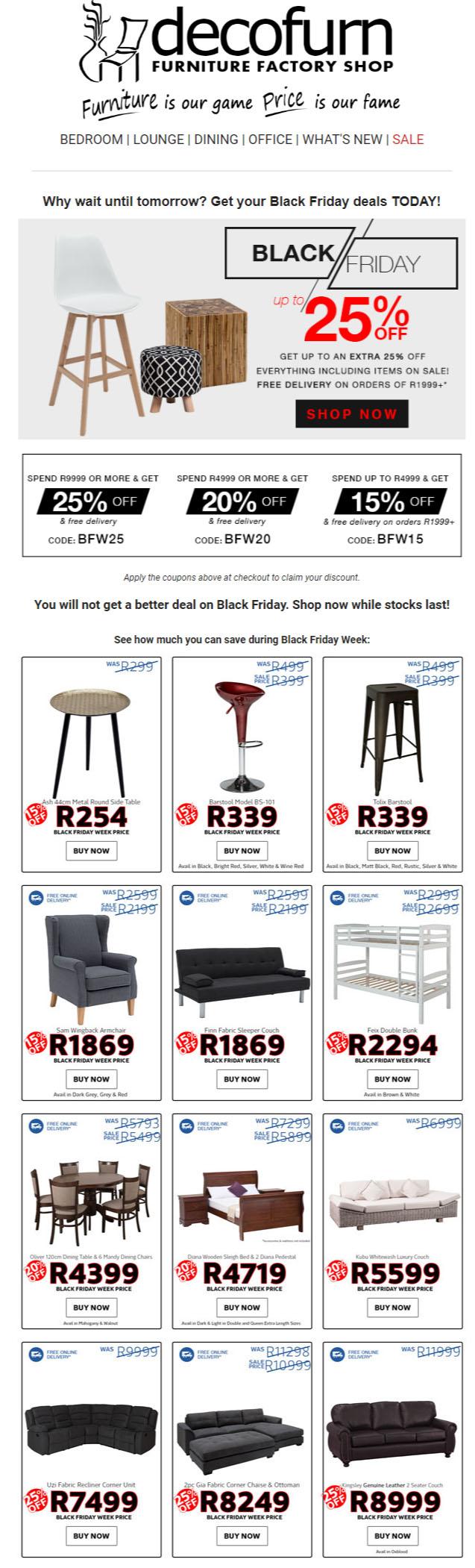 Decofurn Black Friday Deals 23 Nov 25 Nov 2018 Www Guzzle